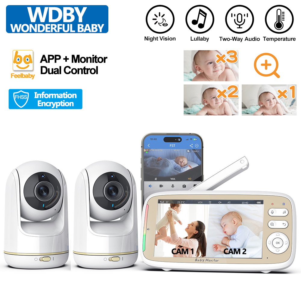 Music Audio Pro - VB803 PRO Baby Monitor 2pcs Zoom