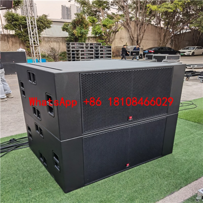 Music Audio Pro - ระบบเสียง MAX218S อุปกรณ์เสียงกลางแจ้ง ลำโพงไลน์อาร์เรย์ ซับวูฟเฟอร์คู่ขนาด 18