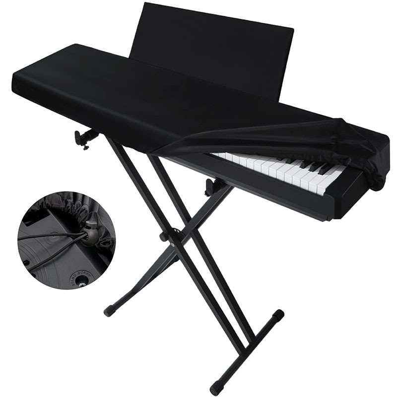 Keyboard Piano 61 Key - 61/88 คีย์คีย์บอร์ดอิเล็กทรอนิกส์เปียโนดิจิตอลฝุ่นสําหรับ W/สายไฟปรับกันฝุ่นเปียโนคีย์บอร์ดกระเป๋าเปียโน C
