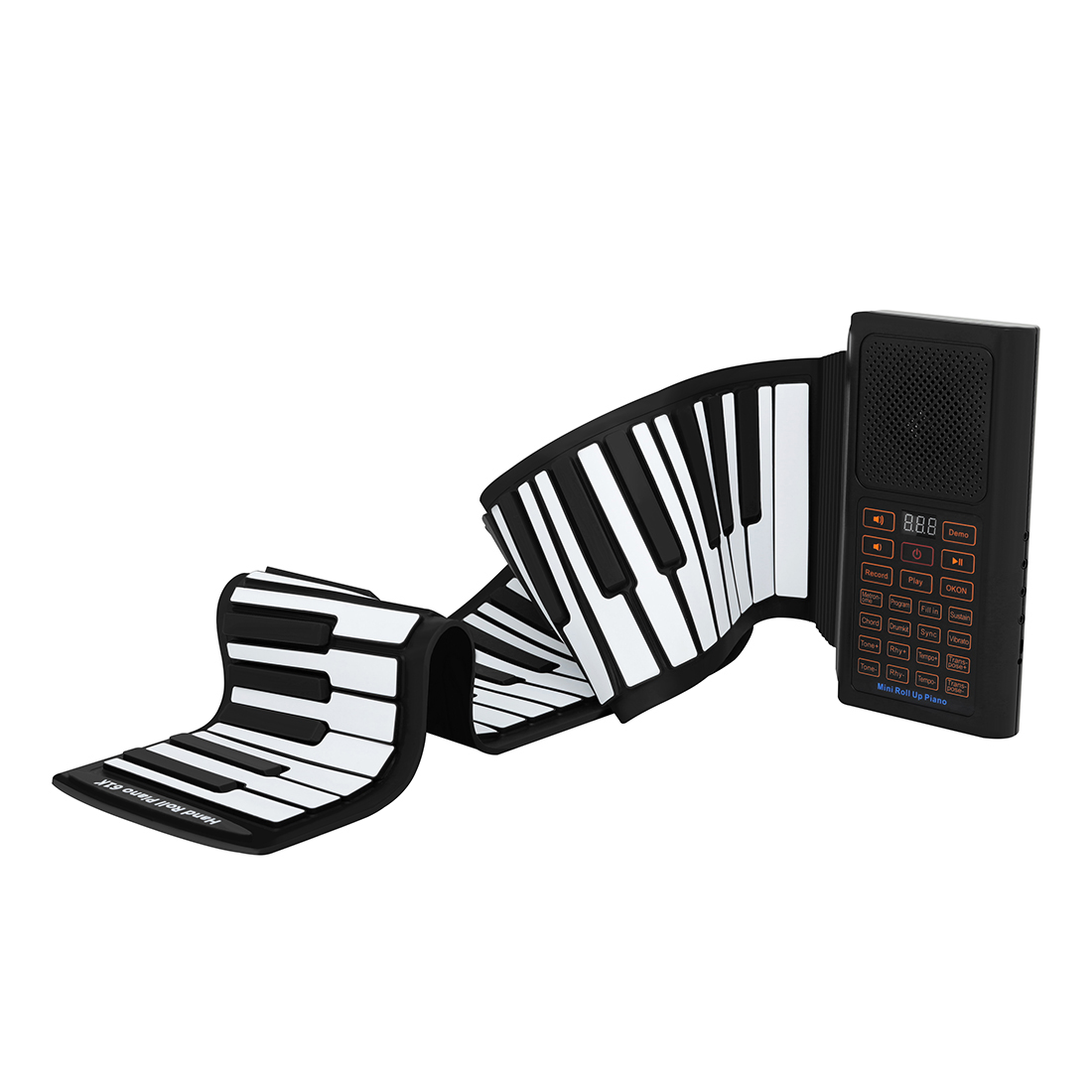Keyboard Piano 61 Key - คีย์บอร์ดพกพาแบบพับได้ ซิลิโคนนุ่ม 61 คีย์ เปียโนดิจิตอลอิเล็กทรอนิกส์แบบม้วนได้ ขายดี