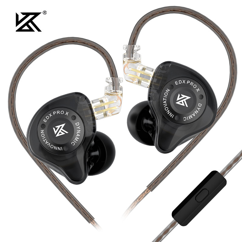 Music Audio Pro - KZ EDX PRO X ไดรฟ์แบบไดนามิกหูฟังไฮไฟเบสหูฟังสําหรับเล่นเกมกีฬาเพลงชุดหูฟังตัดเสียงรบกวนสายที่ถอดออกได้