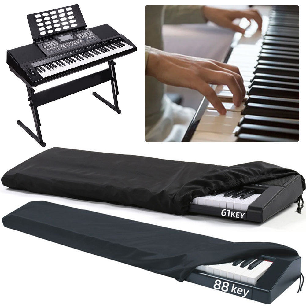 Keyboard Piano 61 Key - 61/88 คีย์เปียโนอิเล็กทรอนิกส์กันฝุ่นคีย์บอร์ดฝาครอบพับคีย์บอร์ดเปียโนฝุ่นเปียโนอุปกรณ์เสริม