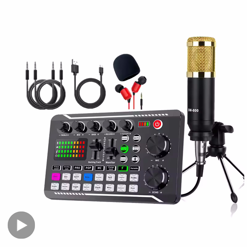 Audio Music Voice Changer - ไมโครโฟนมืออาชีพ บลูทูธ ซาวด์มิกเซอร์การ์ด สำหรับพีซี คอนเดนเซอร์ ยูเอสบี