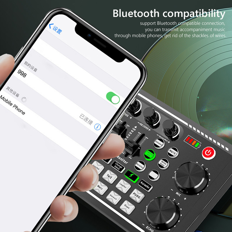 F998 การ์ดเสียงสดจูนเนอร์เสียง - Audio Music Voice Changer บทวิจารณ์และราคา