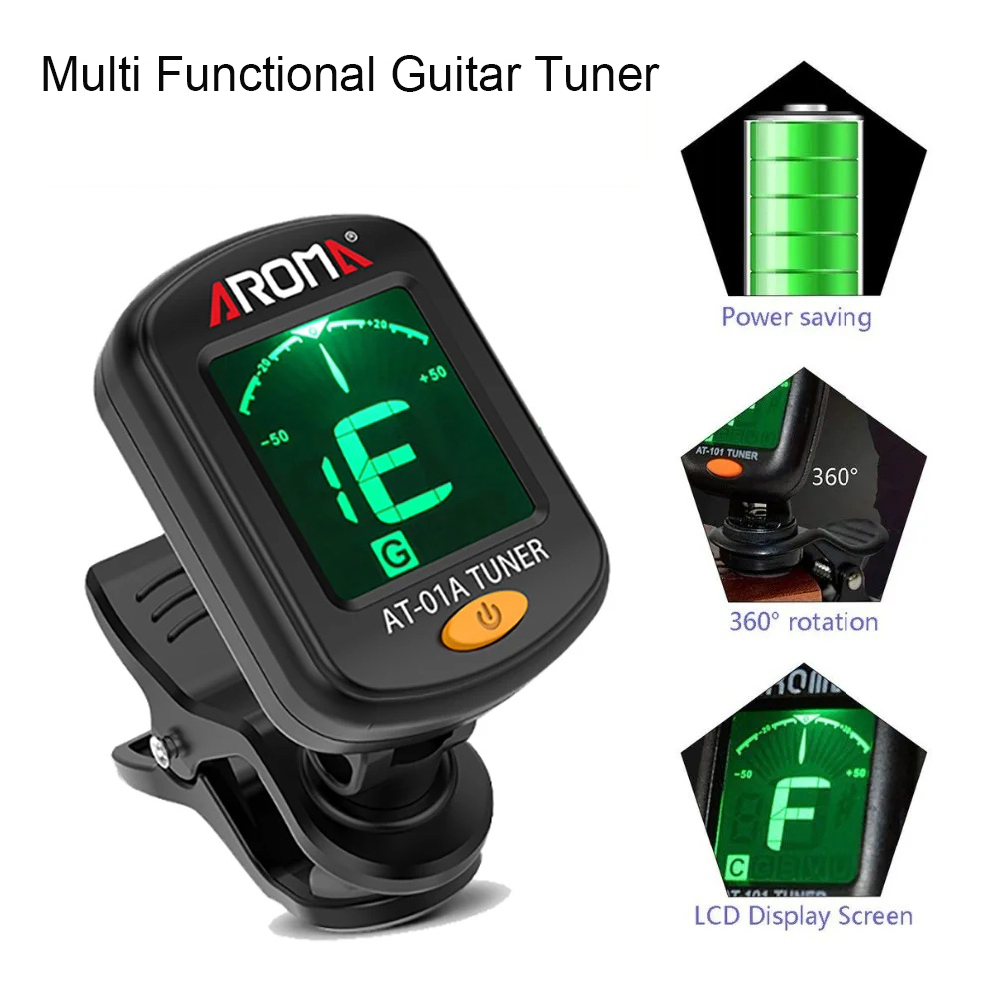 เครื่องตั้งสายกีตาร์แบบหนีบพับ - Guitar Tuner Clip บทวิจารณ์และราคา