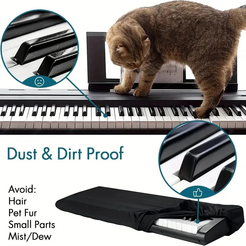 61/88 คีย์เปียโนคีย์บอร์ดฝุ่น- - Keyboard Piano 61 Key บทวิจารณ์และราคา