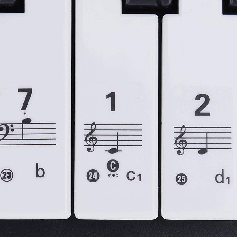 สติกเกอร์คีย์บอร์ดเปียโนแบบใส  - Keyboard Piano 61 Key บทวิจารณ์และราคา