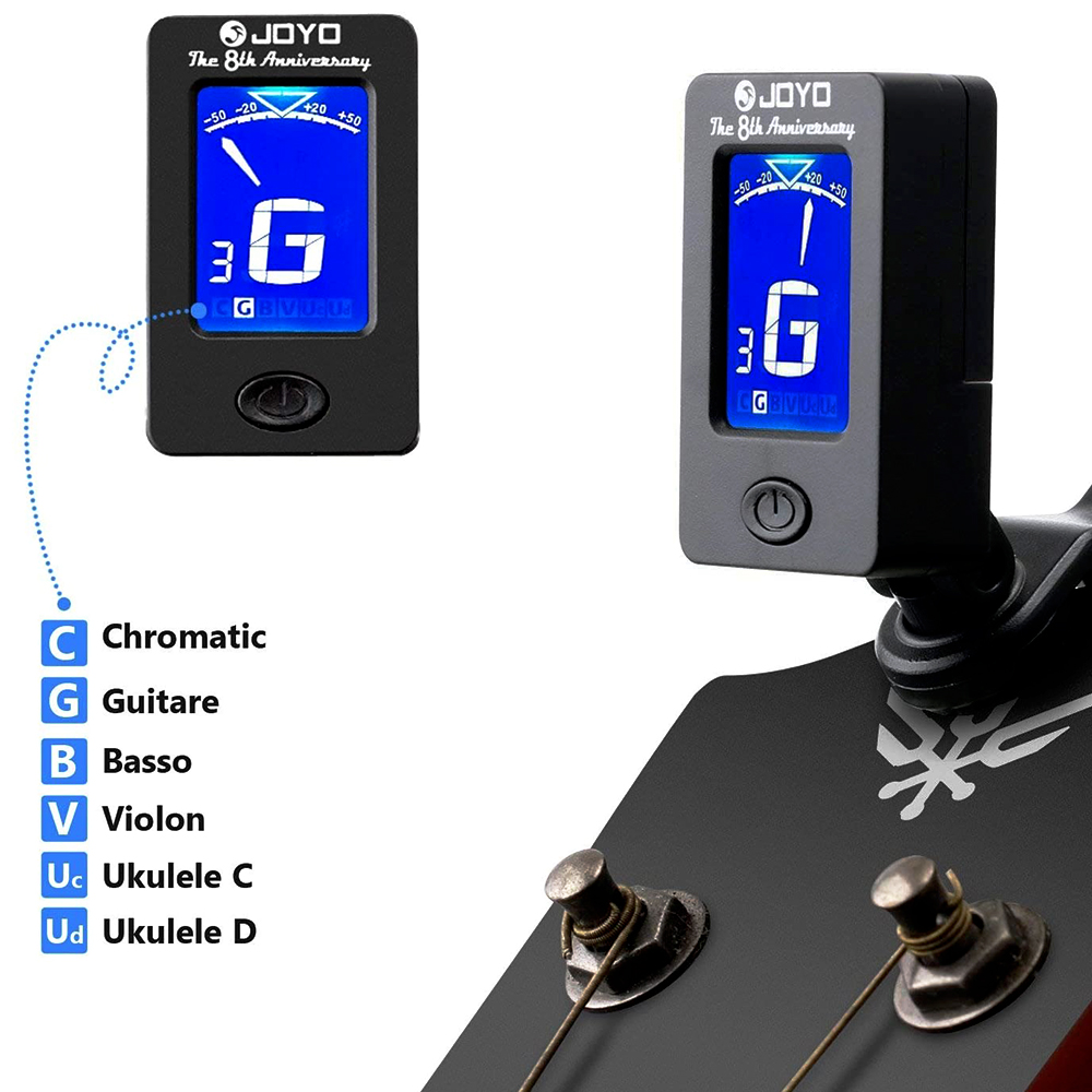 JOYO จูนเนอร์กีตาร์ JT-01 360  - Guitar Tuner Clip บทวิจารณ์และราคา