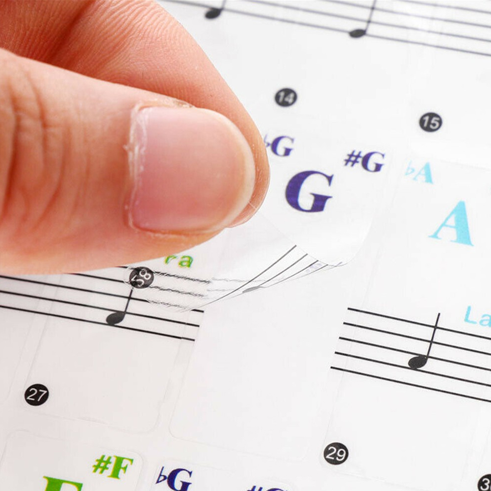 สติกเกอร์แป้นพิมพ์เปียโนแบบใส  - Keyboard Piano 61 Key บทวิจารณ์และราคา