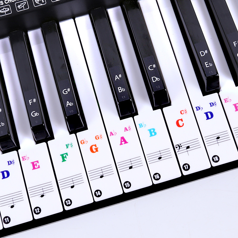 สติกเกอร์คีย์บอร์ดเปียโนแบบโปร - Keyboard Piano 61 Key บทวิจารณ์และราคา
