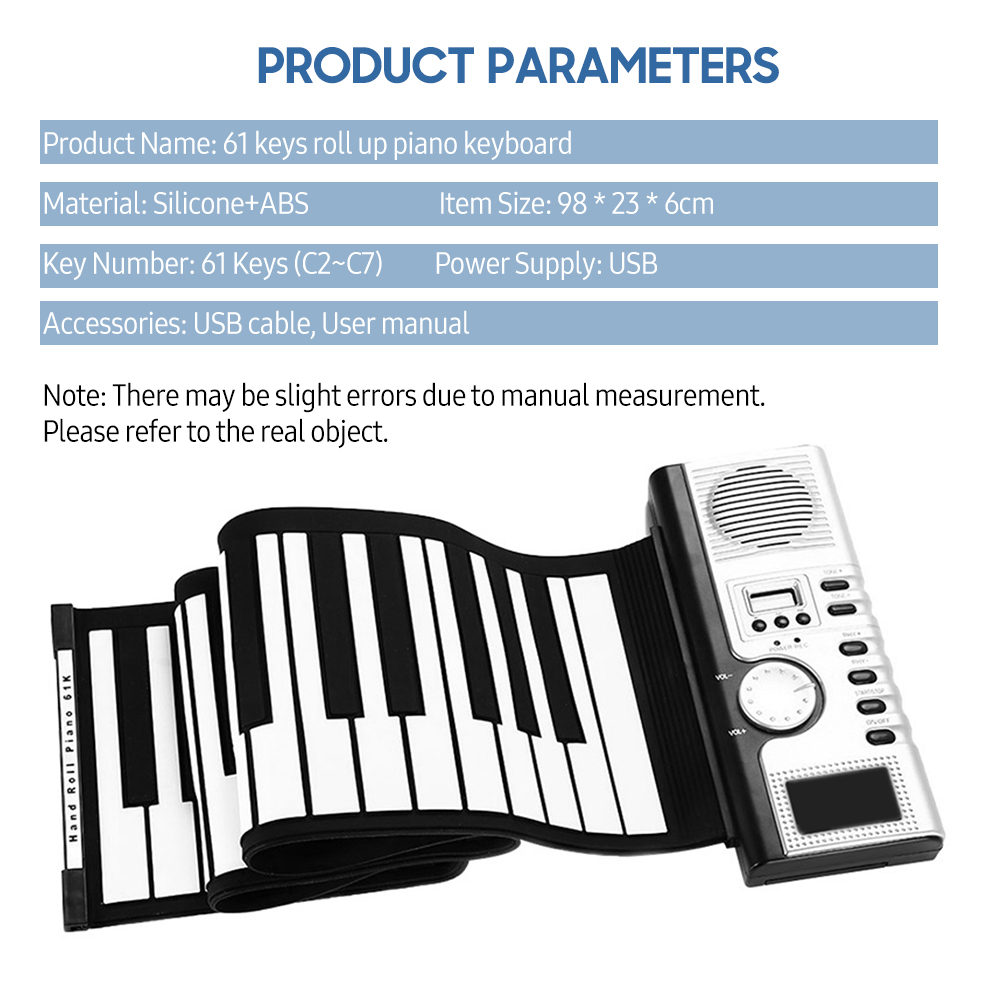 คีย์บอร์ดเปียโนแบบพกพา 61 คีย์ - Keyboard Piano 61 Key บทวิจารณ์และราคา