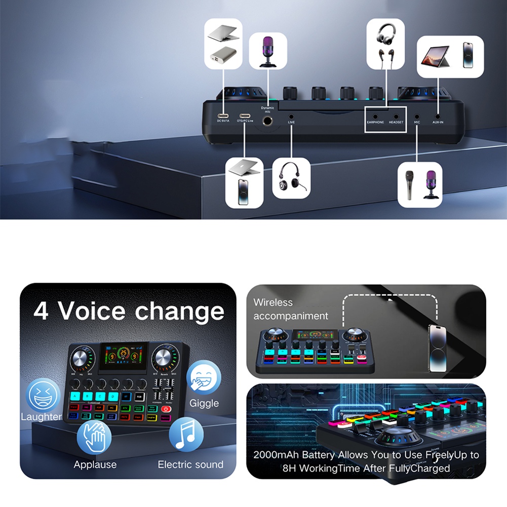 มิกเซอร์เสียง DTC5, การ์ดเสียง - Audio Music Voice Changer บทวิจารณ์และราคา
