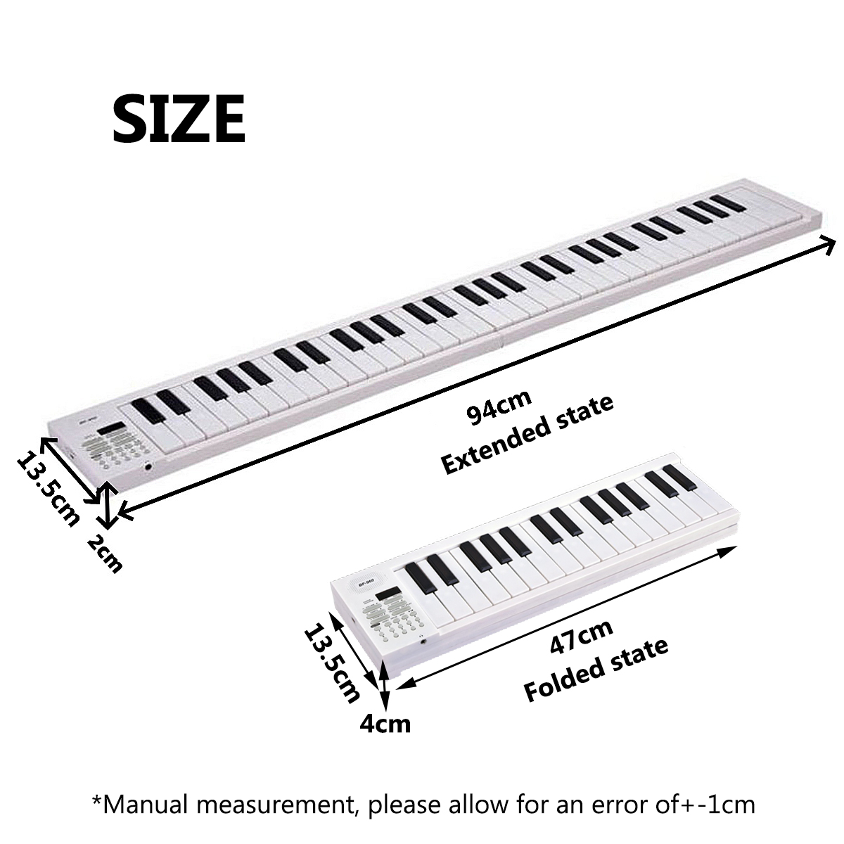 คีย์บอร์ดเปียโนพับได้ Miwayer  - Keyboard Piano 61 Key บทวิจารณ์และราคา