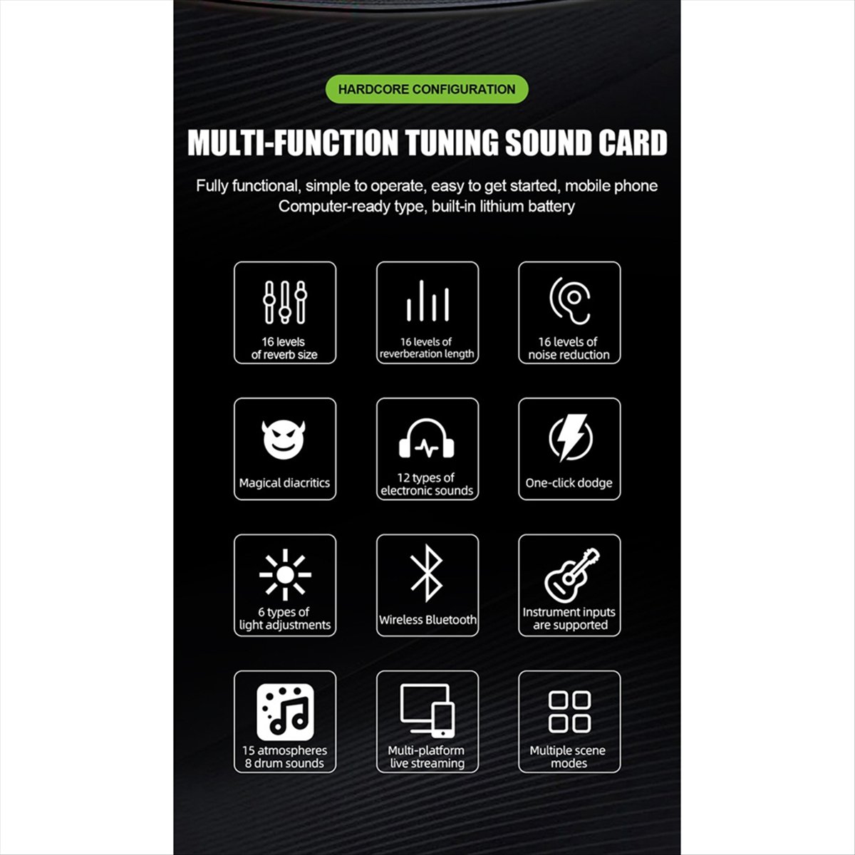 DT77 SN800 การ์ดเสียงสด เครื่อ - Audio Music Voice Changer บทวิจารณ์และราคา