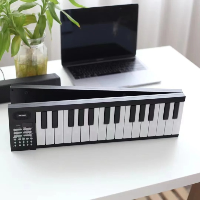 คีย์บอร์ดอิเล็กทรอนิกส์แบบพับไ - Keyboard Piano 61 Key บทวิจารณ์และราคา