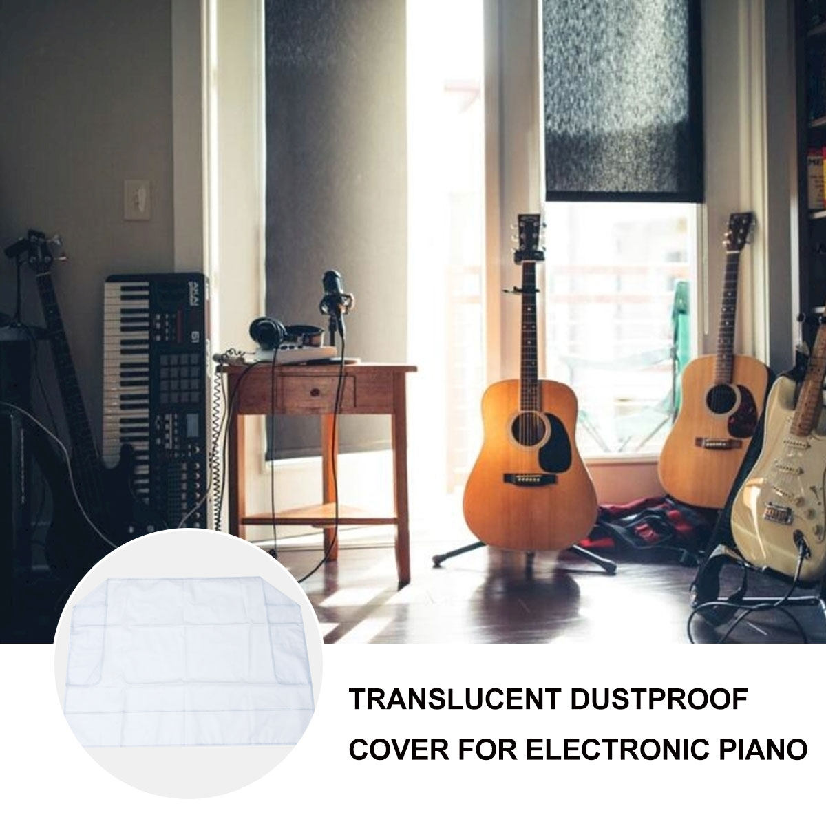 ผ้าคลุมคีย์บอร์ดเปียโนกันน้ำ 6 - Keyboard Piano 61 Key บทวิจารณ์และราคา